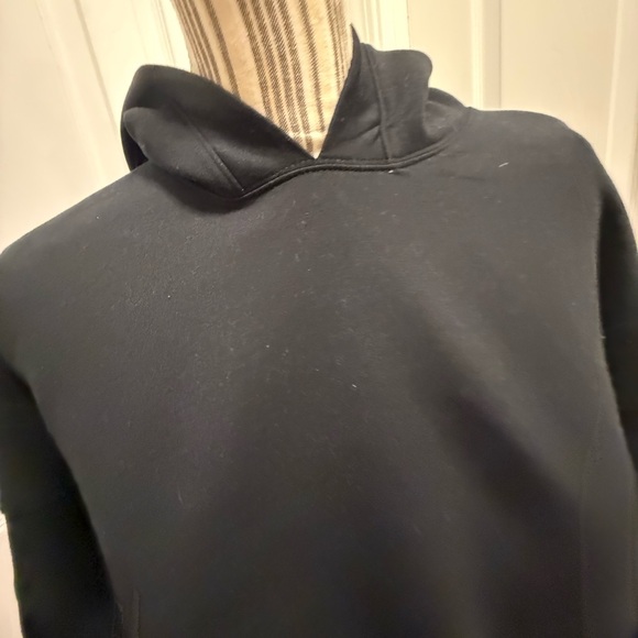 Abercrombie and Fitch YPB Neoknit Crop Hoodie Sweatshirt black large - Picture 8 of 11